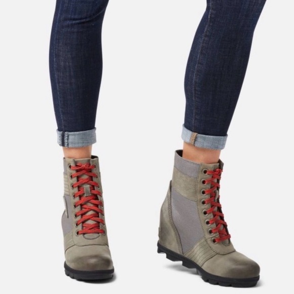 Sorel NWT Lexie Wedge Boot‎ - Womens, Quarry, 9.5 Discontinued hard to find - Picture 2 of 8